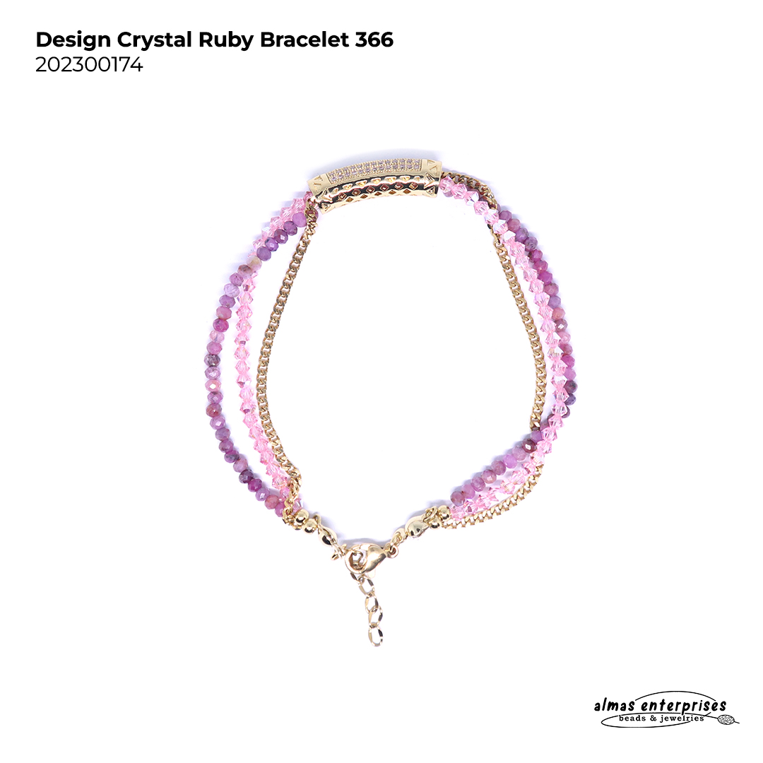 Design Crystal Ruby Bracelet