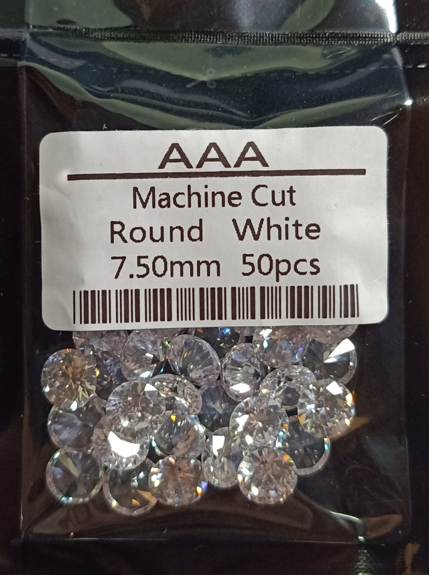 CZ 7,5mm White CZ A3 (50 pcs)