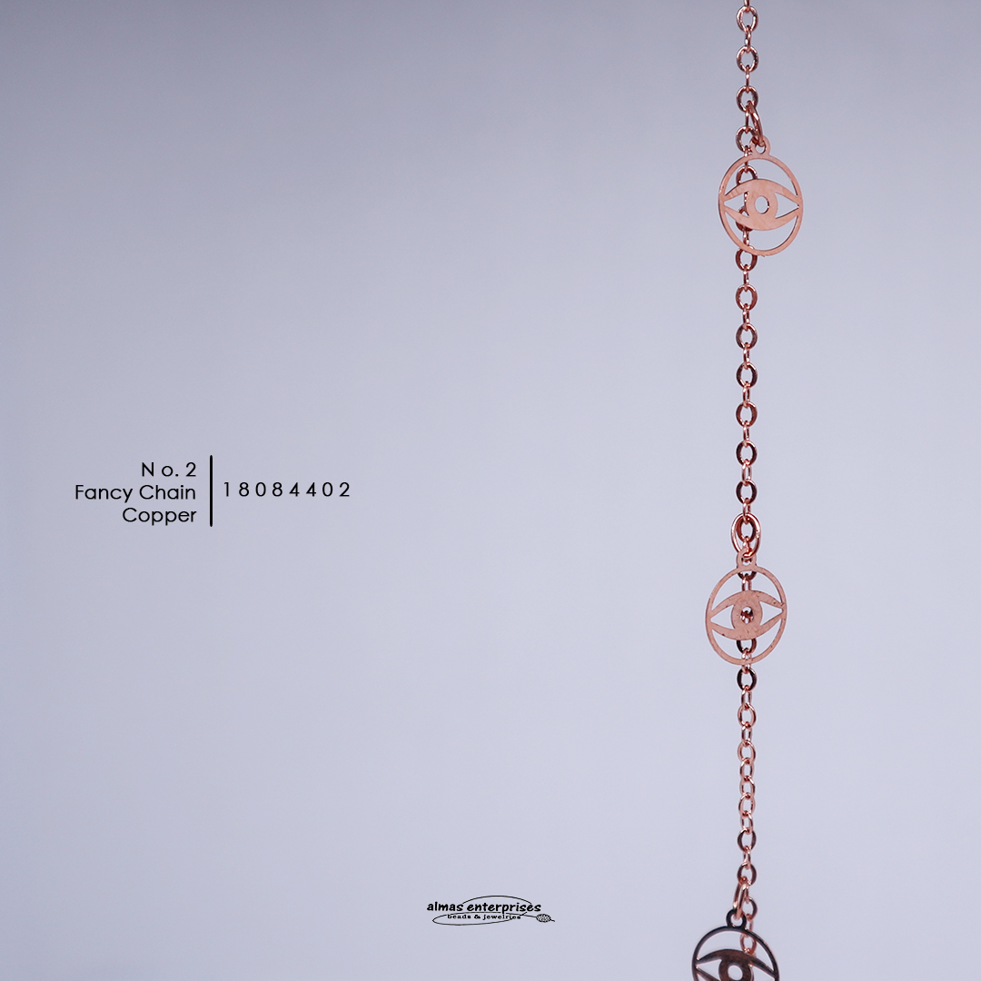 No.2 Copper Fancy Chain/m