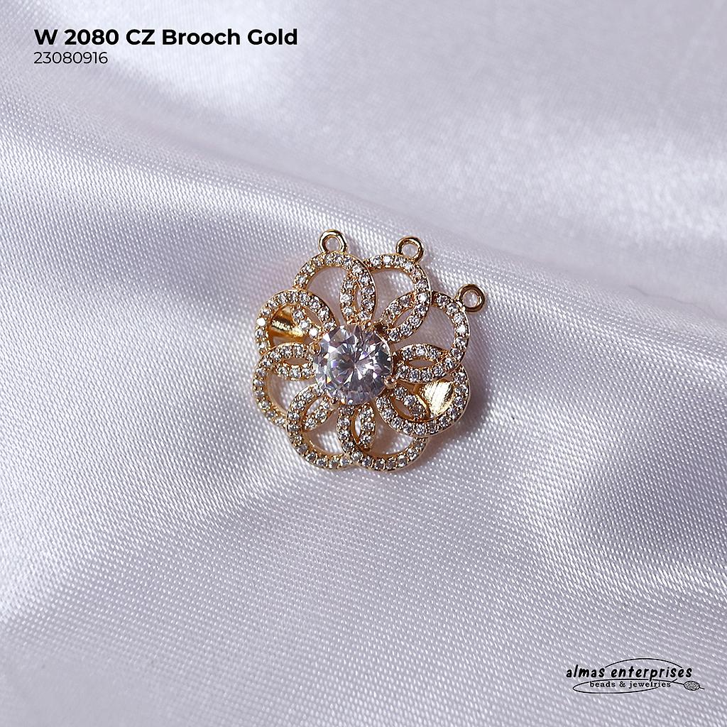 W 2080 CZ Brooch