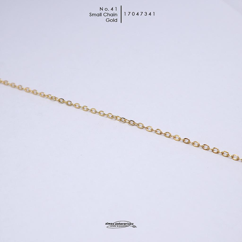 No.41 Gold Small Chain/m