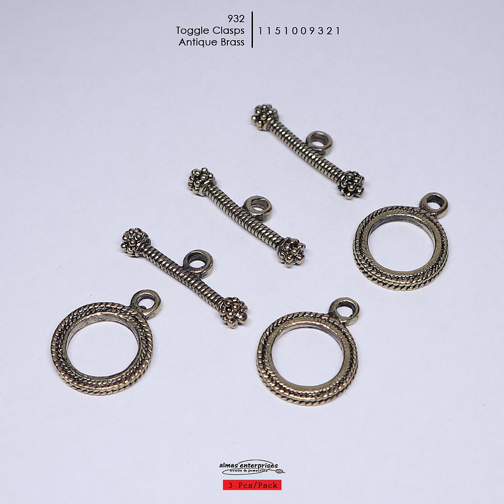 932 Toggle Clasps/3pair