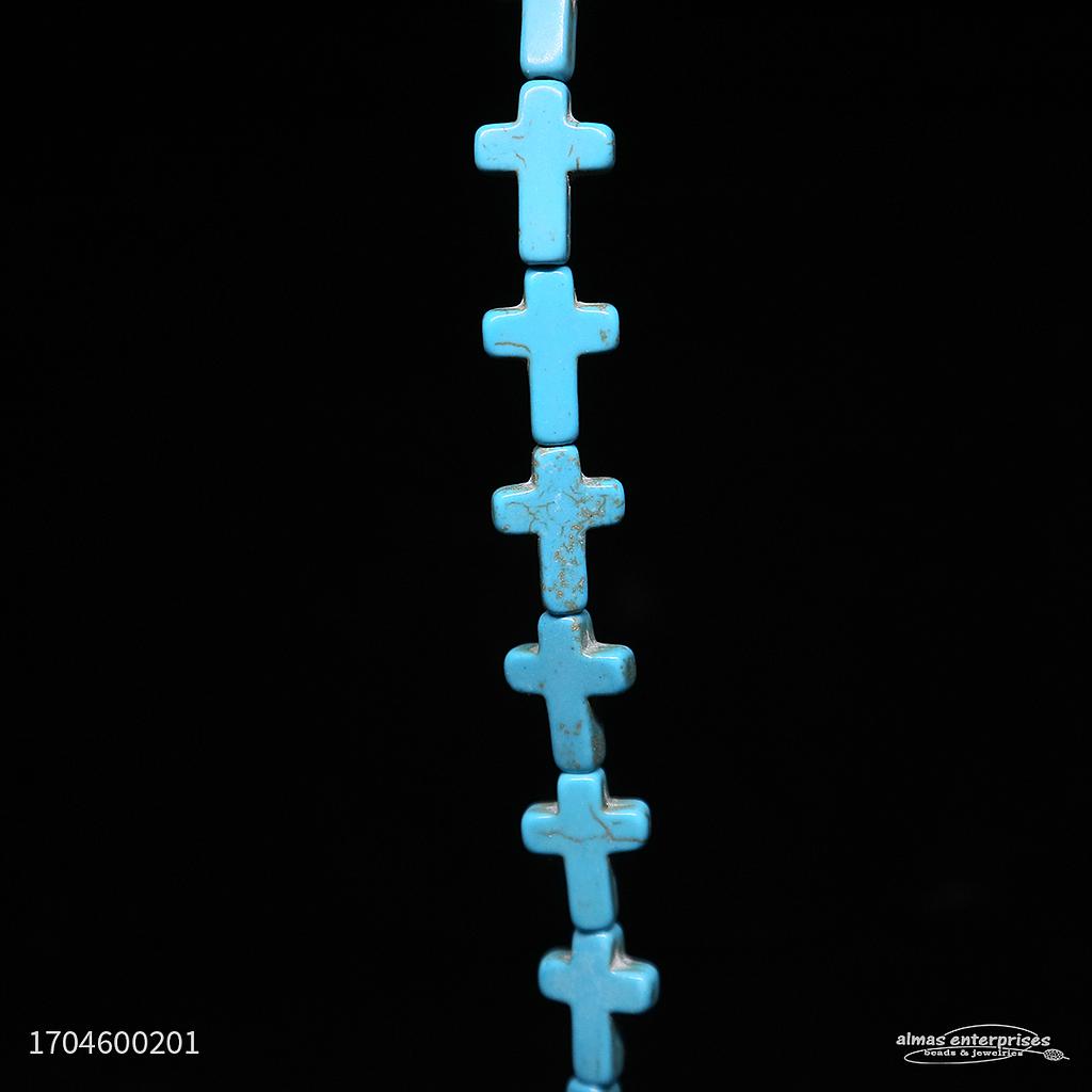 Cross 12x16 Stab Turquoise