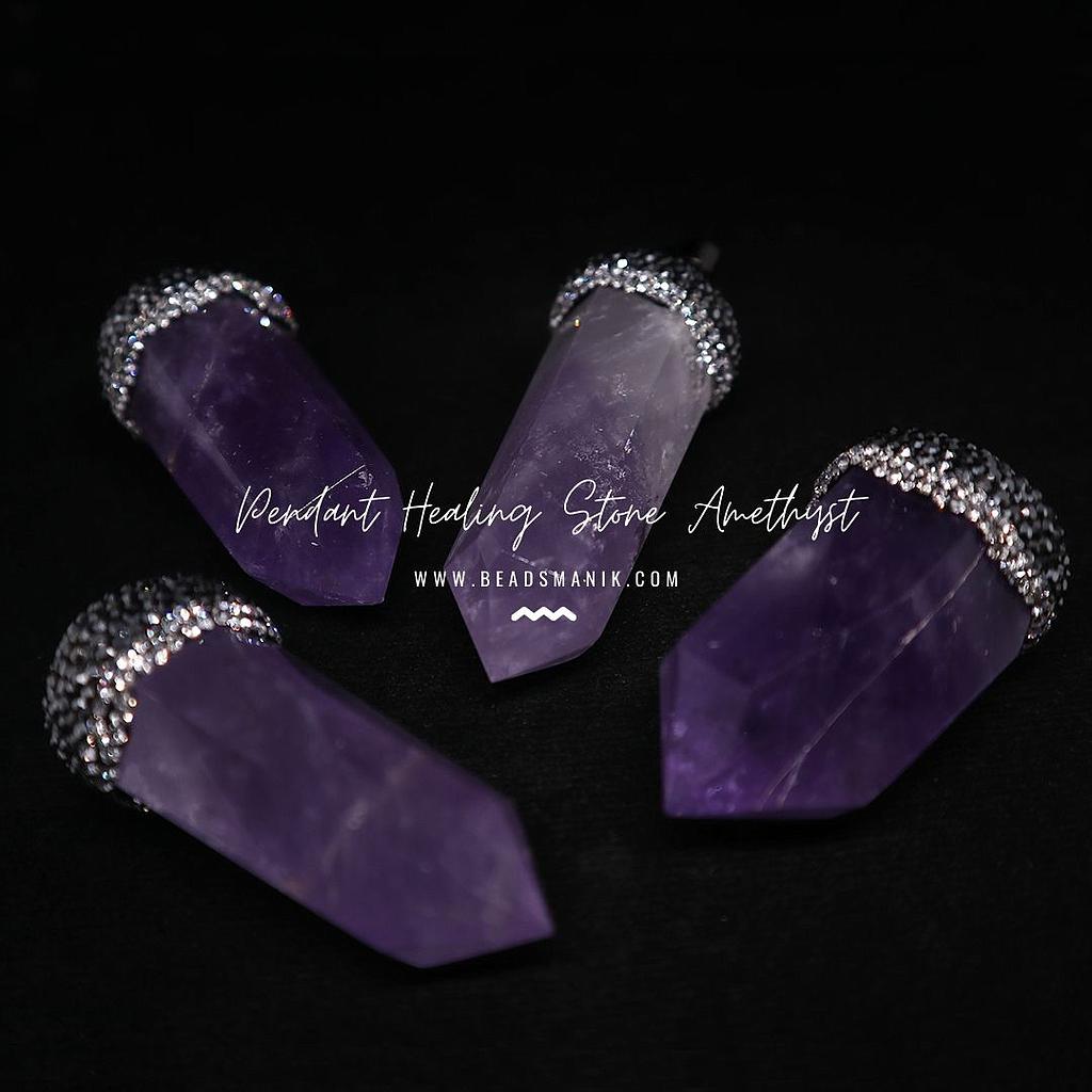 Amethyst Healing Stone Pendant 267