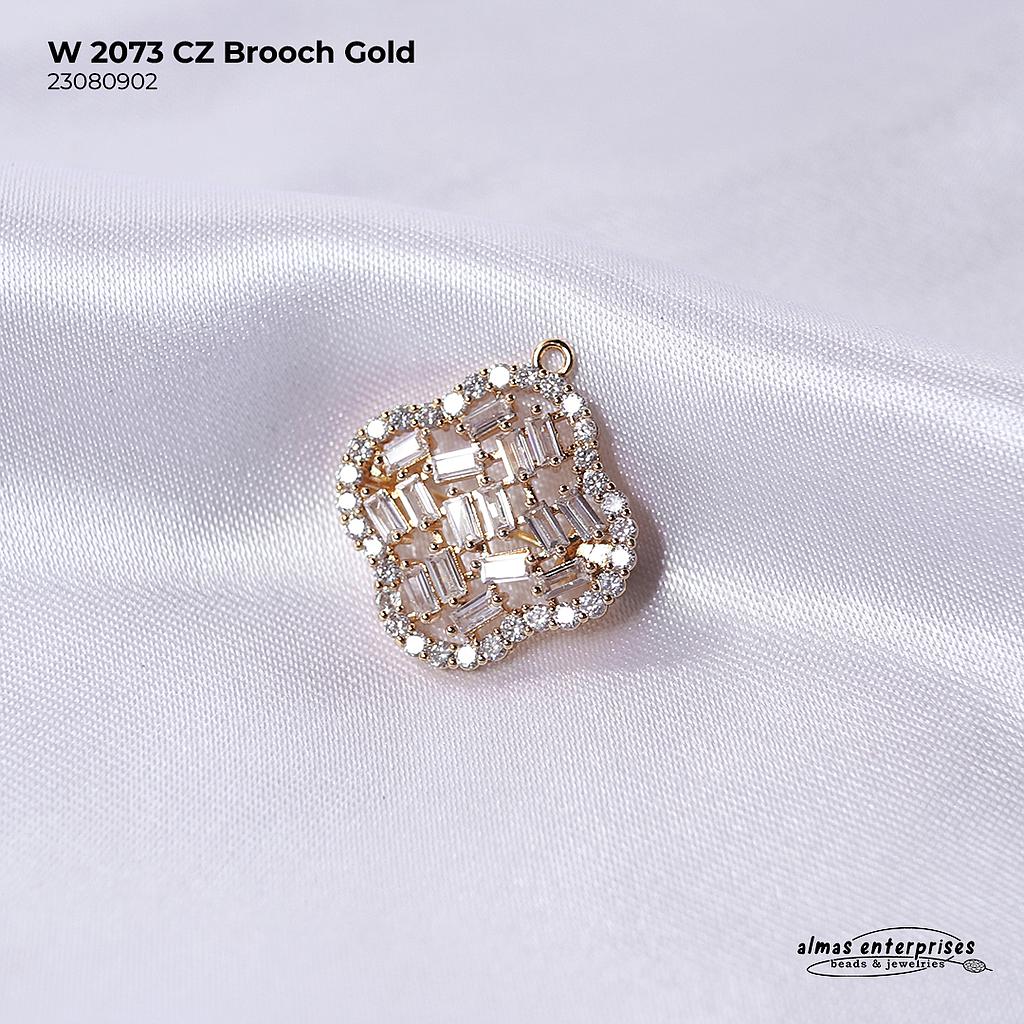 W 2073 CZ Brooch