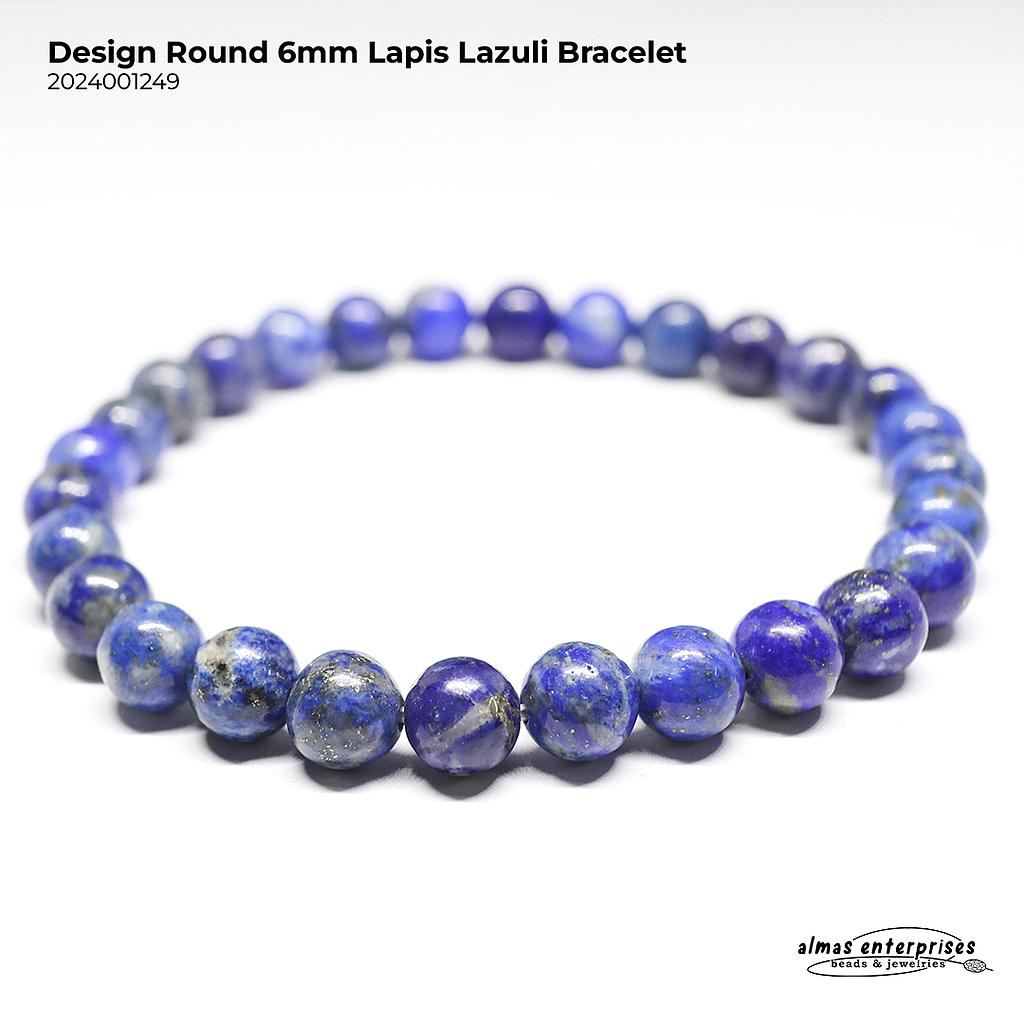 Design Round lapis Lazuli Bracelet