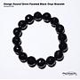 Design Round faceted Black Onyx Bracelet