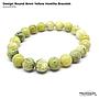 Design Round Yellow Howlite Bracelet